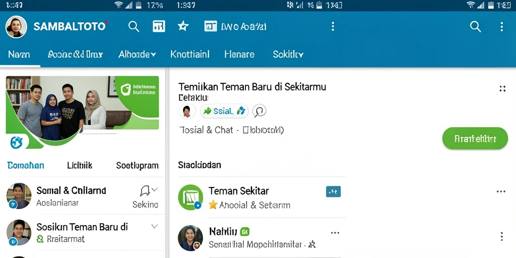 Antarmuka SAMBALTOTO yang user-friendly untuk menemukan teman baru.