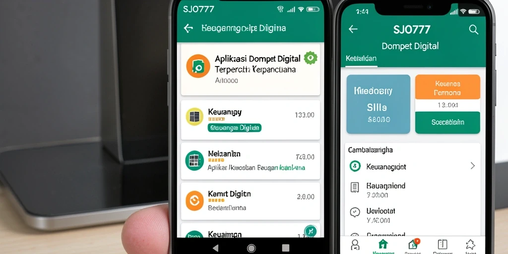 Screenshot antarmuka SJO777 dengan fungsi Dompet Digital yang mudah digunakan.